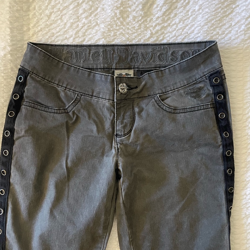 Harley Davidson dark denim skinny leg